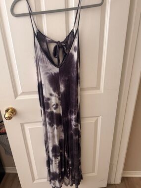 Tie-Dye Black & White Maxi Jumpsuit